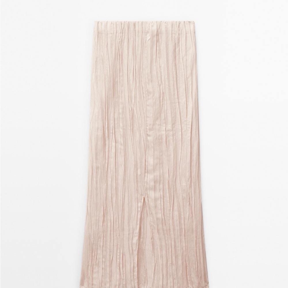 Massimo Dutti Pleated Midi Skirt